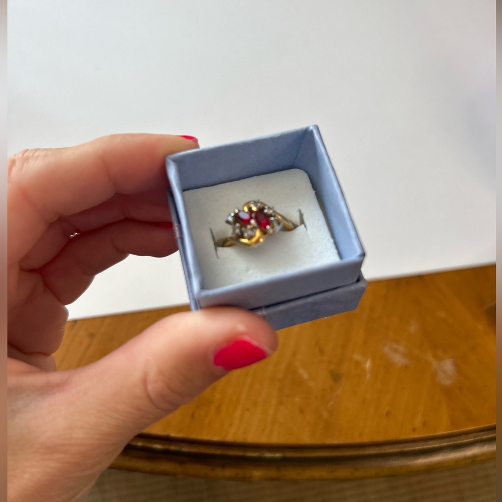 Double Ruby Ring - Picture 3 of 8
